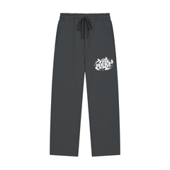 Solid Color Straight-Leg Sweatpants