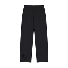Solid Color Straight-Leg Sweatpants
