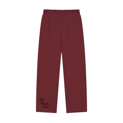 Solid Color Straight-Leg Sweatpants