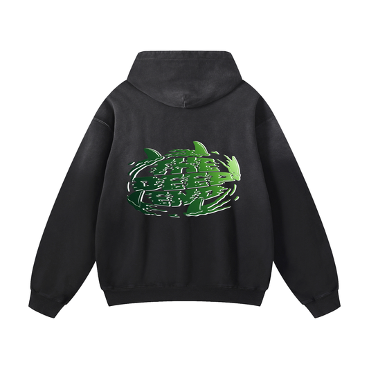 Wave #01: "Trim Fin Art mix" Sunfade Hoodie