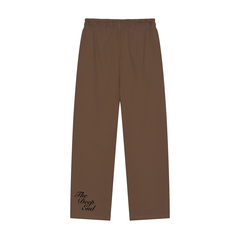 Solid Color Straight-Leg Sweatpants