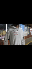The Deep End sunfade two-way zip hoodie, back, on-body