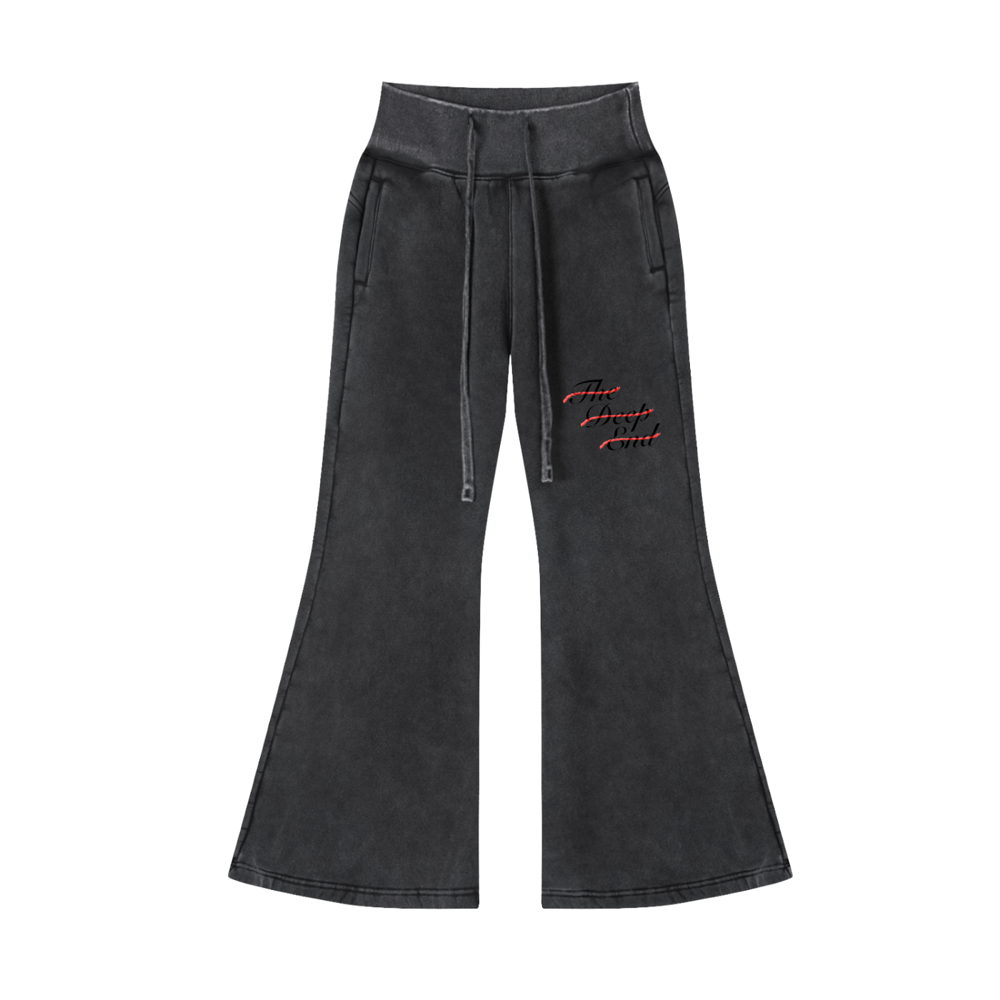 Ladies' Wave #01: "Fin Lover" Vintage Washed Flared Fleece Pants