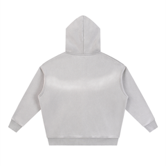 Sunfade Two-way Zipper Boxy Fleece Hoodie