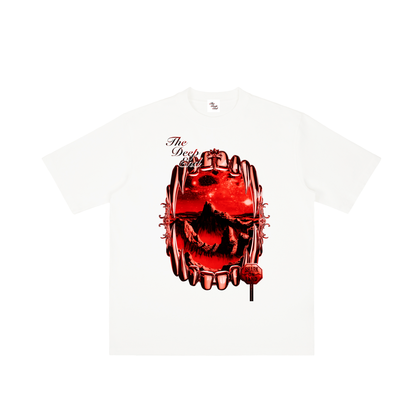 Original Shark Vintage Wash Drop Shoulder T-shirt
