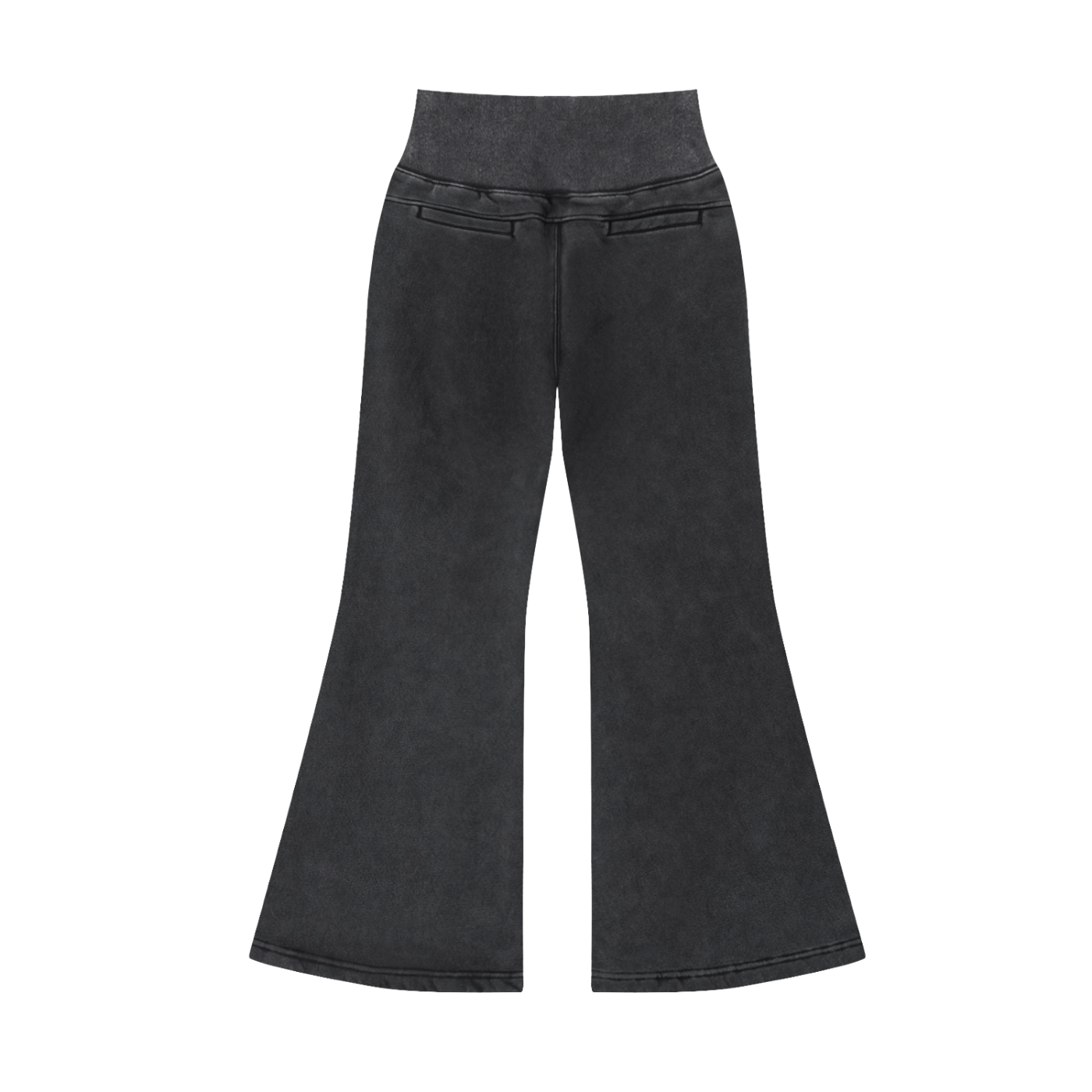 Ladies' Wave #01: "Fin Lover" Vintage Washed Flared Fleece Pants