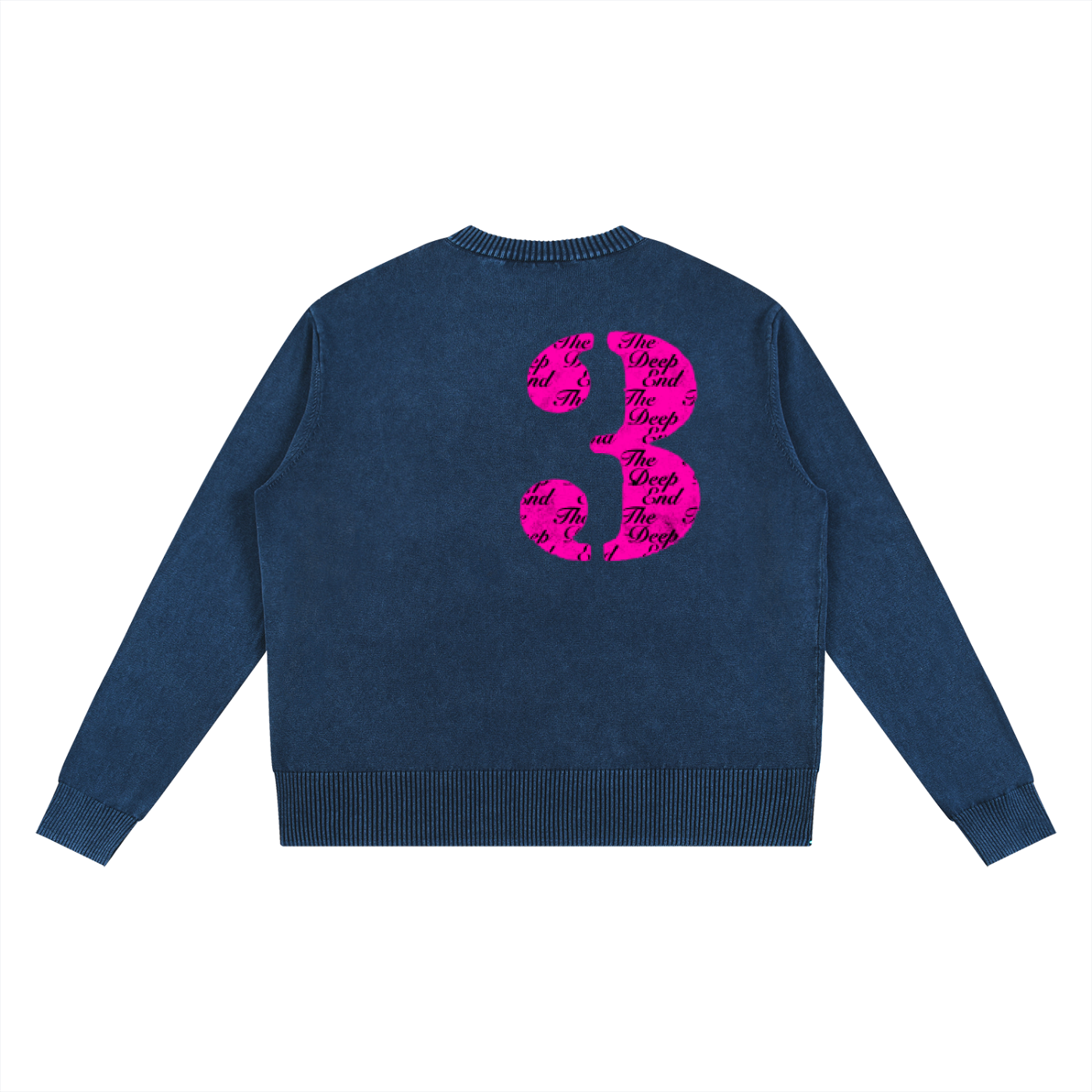 "V-Day" Mineral Wash Oversized Sweater