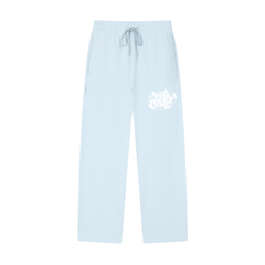 Solid Color Straight-Leg Sweatpants