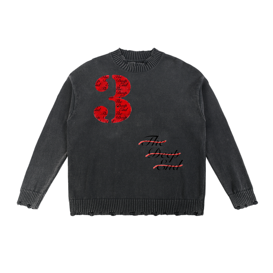 Vintage Washed Hand-Frayed Sweater