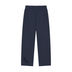 Solid Color Straight-Leg Sweatpants