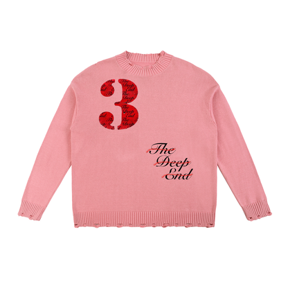 Vintage Washed Hand-Frayed Sweater