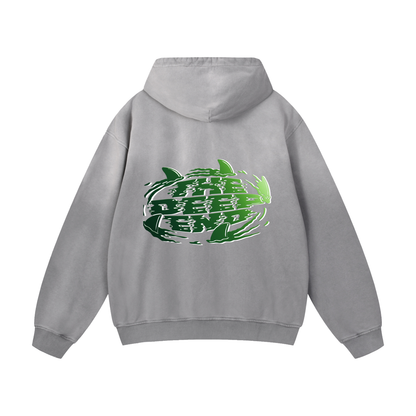 Wave #01: "Trim Fin Art mix" Sunfade Hoodie