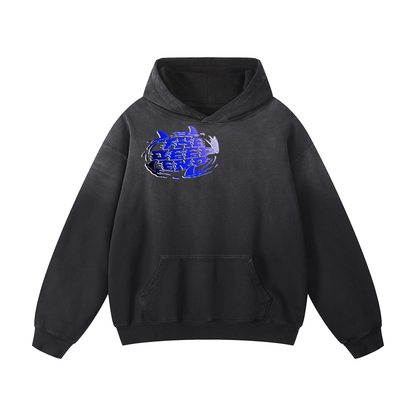 Wave #01: "Trim Fin Art mix" Sunfade Hoodie