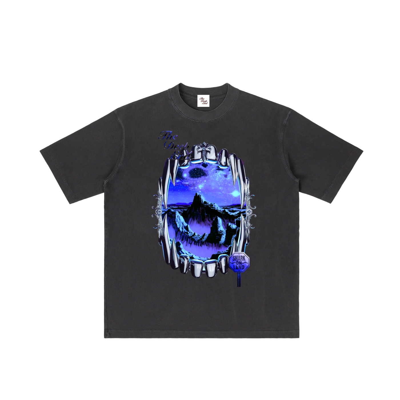 Original Shark Vintage Wash Drop Shoulder T-shirt