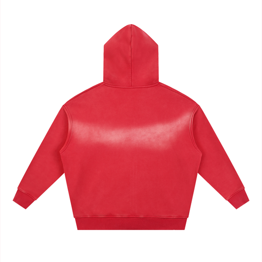 Sunfade Two-way Zipper Boxy Fleece Hoodie