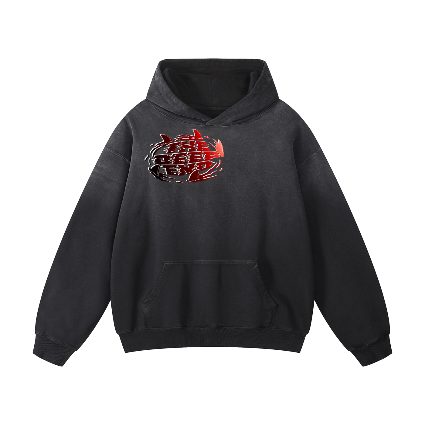 Wave #01: "Trim Fin Art mix" Sunfade Hoodie