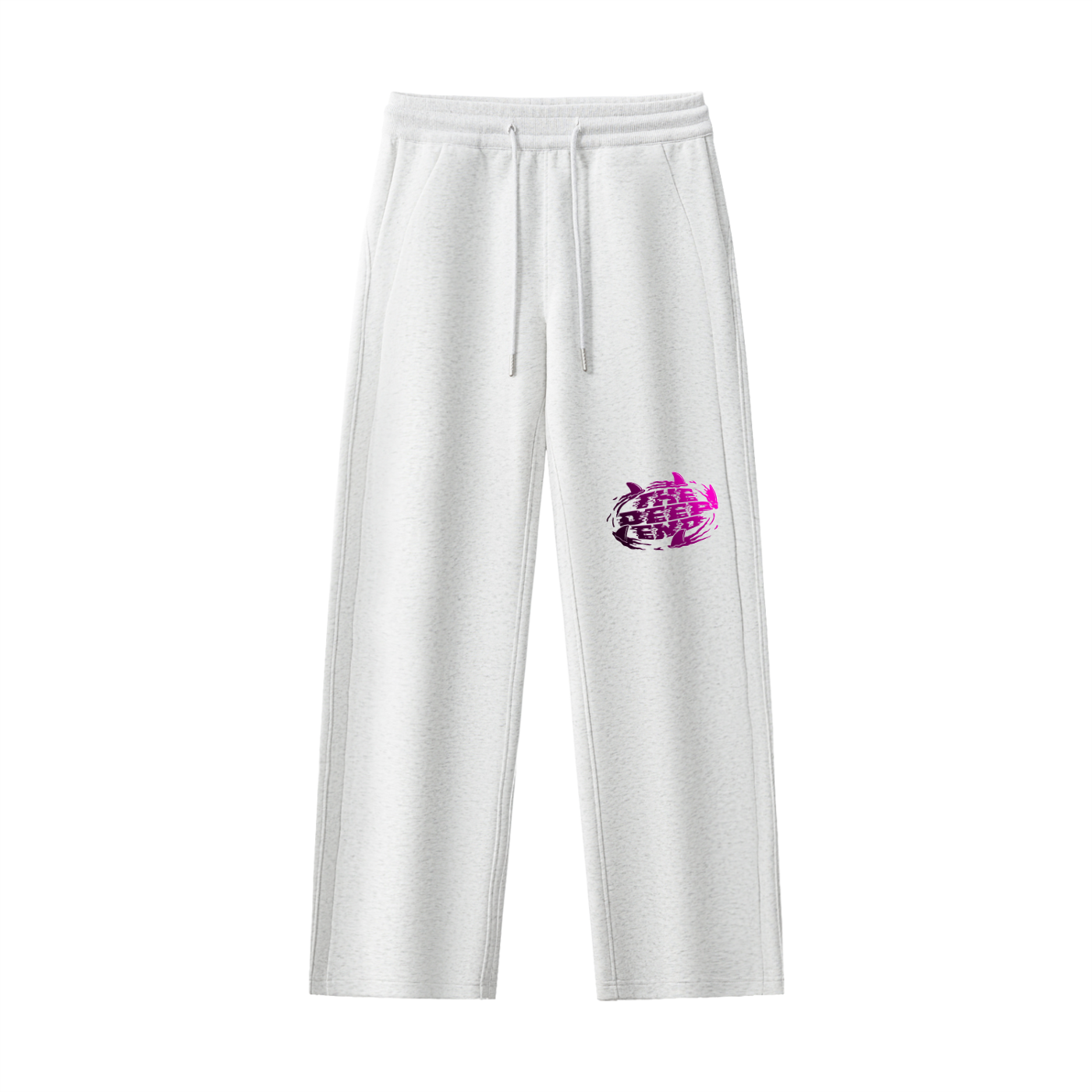 Ladies' Wave #01: "Fin Luv" Drawstring Straight-Leg Sweatpants
