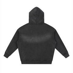 Sunfade Two-way Zipper Boxy Fleece Hoodie