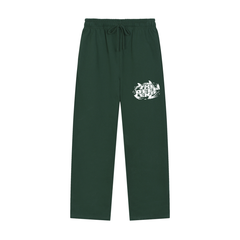 Solid Color Straight-Leg Sweatpants