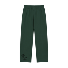 Solid Color Straight-Leg Sweatpants