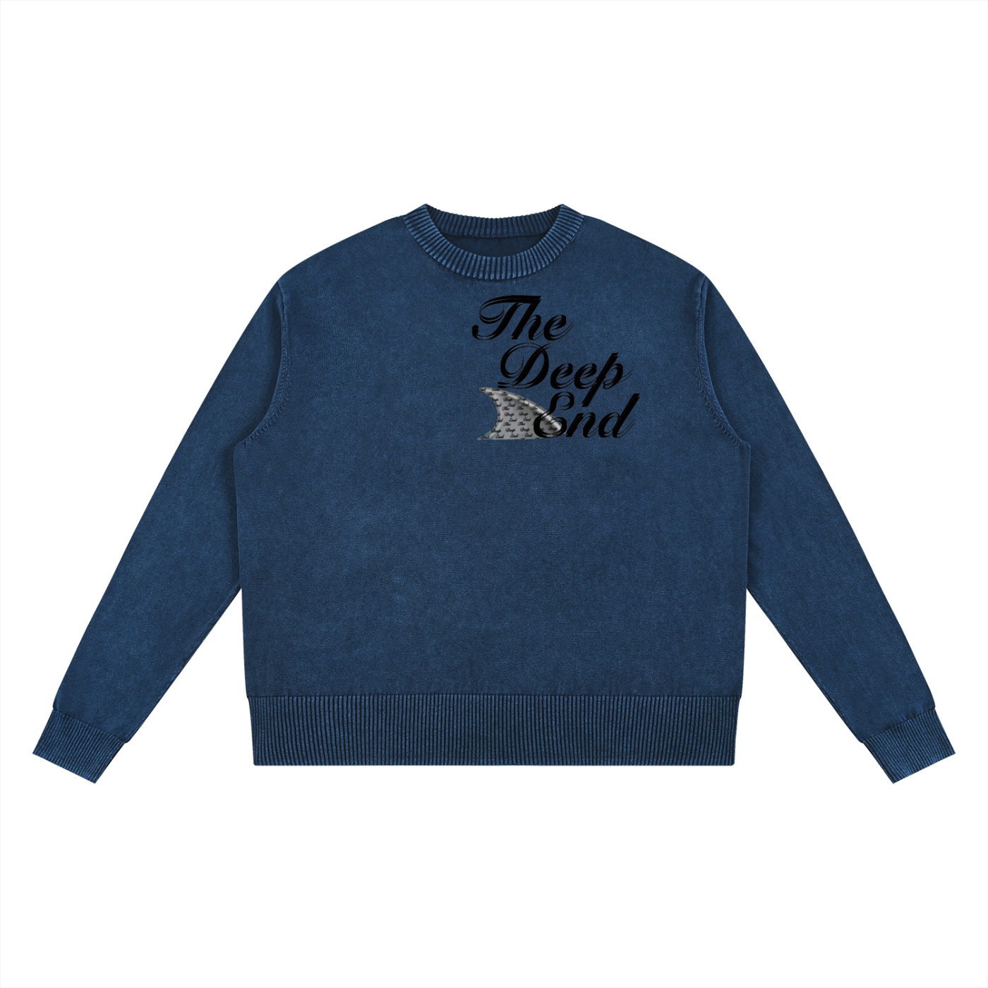 "V-Day" Mineral Wash Oversized Sweater