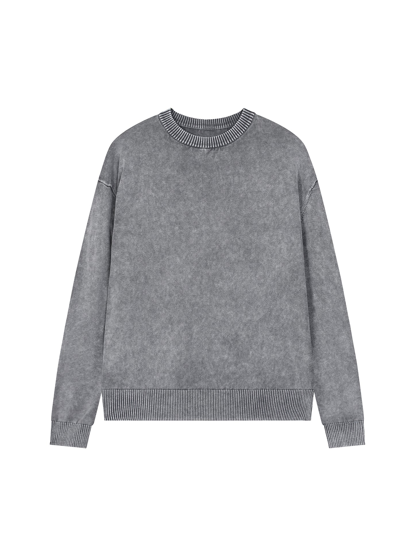 "V-Day" Mineral Wash Oversized Sweater